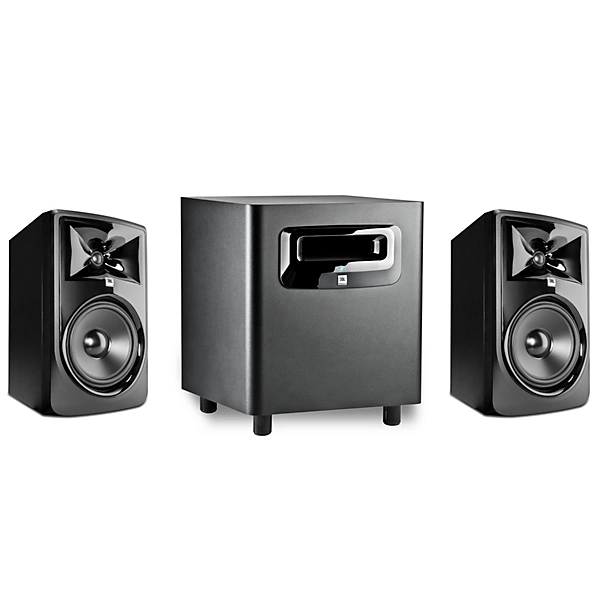 JBL 2.1 Studio Bundle With 308P MkII 8 Powered Studio Monitor Pair & LSR310S 10 Powered Studio Sub