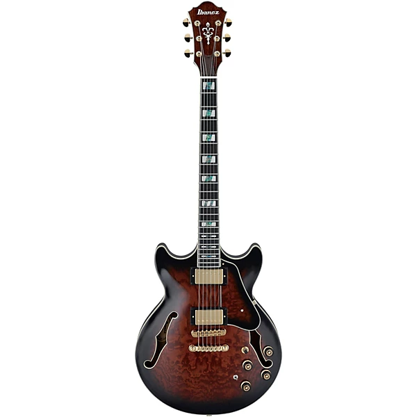 Ibanez AM153QA Artstar Series Electric Guitar Dark Brown Sunburst 6 Ibanez AM153QA Artstar Series Electric Guitar Dark Brown Sunburst