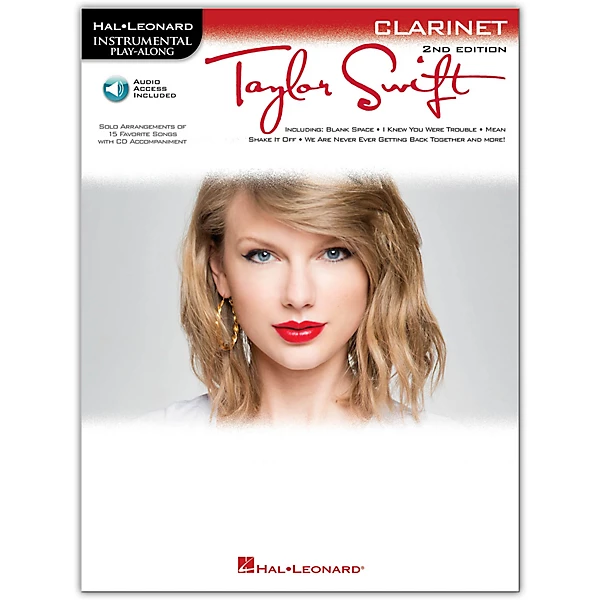 Hal Leonard Taylor Swift For Clarinet - Instrumental Play-Along 2nd Edition Book/Online Audio