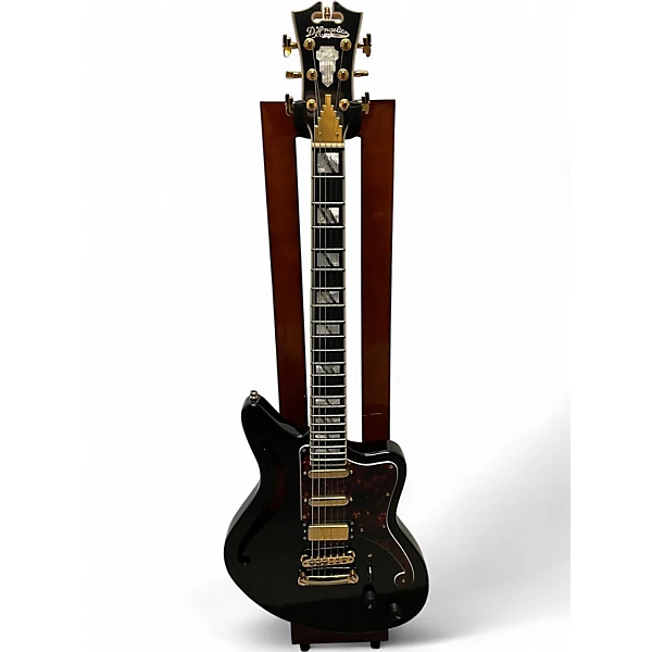 Used D'Angelico Deluxe Bedford Sh Black Hollow Body Electric Guitar