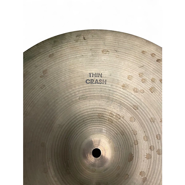 Vintage 1970s Zildjian 18in Thin Crash Cymbal 4 Vintage 1970s Zildjian 18in Thin Crash Cymbal