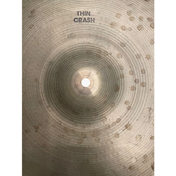 Vintage 1970s Zildjian 18in Thin Crash Cymbal 8 Vintage 1970s Zildjian 18in Thin Crash Cymbal