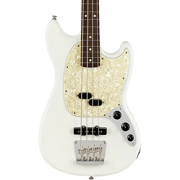 Fender American Performer Mustang Bass Rosewood Fingerboard Aged White