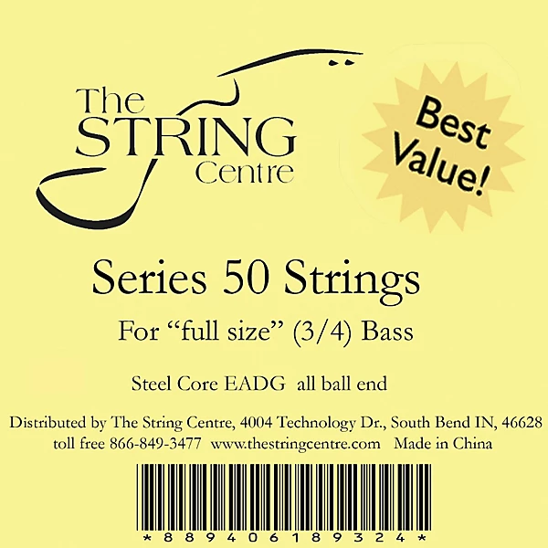 The String Centre Series 50 Double Bass String Set 1/2 Size set