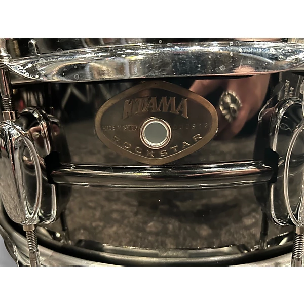 Used TAMA 5.5X14 Rockstar Series Snare Black Nickel Drum 4 Used TAMA 5.5X14 Rockstar Series Snare Black Nickel Drum