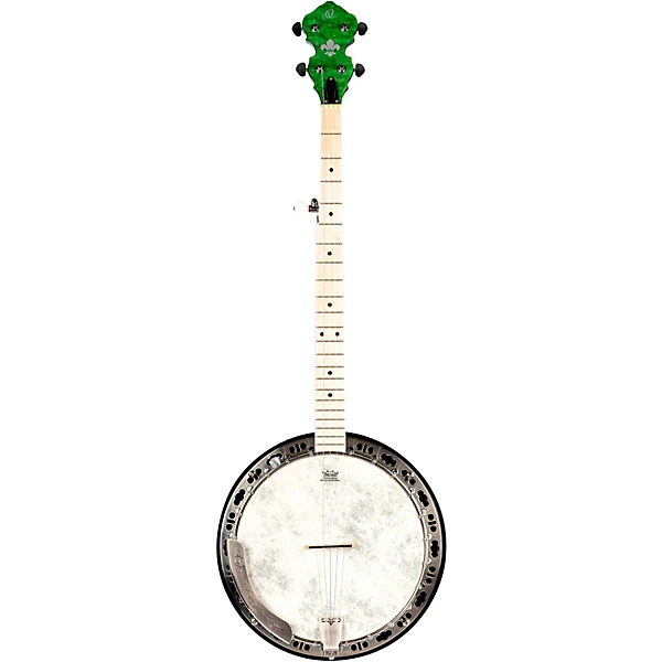 Ortega OBJE400TBL Falcon 5-String Acoustic-Electric Banjo Trans Green 4 Ortega OBJE400TBL Falcon 5-String Acoustic-Electric Banjo Trans Green