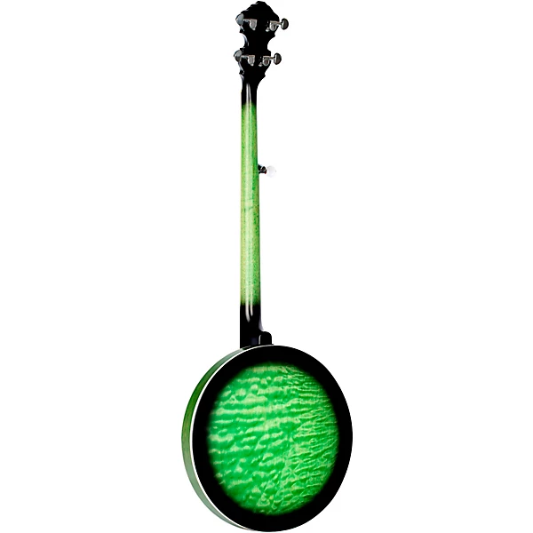 Ortega OBJE400TBL Falcon 5-String Acoustic-Electric Banjo Trans Green 8 Ortega OBJE400TBL Falcon 5-String Acoustic-Electric Banjo Trans Green