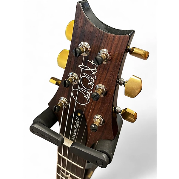 Used 2023 PRS MODERN EAGLE V 10 TOP Trans Purple Solid Body Electric Guitar 12 Used 2023 PRS MODERN EAGLE V 10 TOP Trans Purple Solid Body Electric Guitar