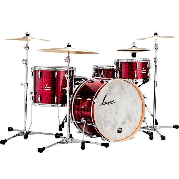 SONOR Vintage Series 3-Piece Shell Pack With 22 Bass Drum Vintage Red Oyster