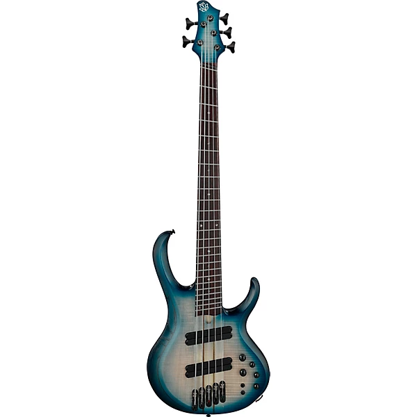 Ibanez BTB705LM 5-String Multi-Scale Electric Bass Guitar Cosmic Blue Starburst Low Gloss 6 Ibanez BTB705LM 5-String Multi-Scale Electric Bass Guitar Cosmic Blue Starburst Low Gloss