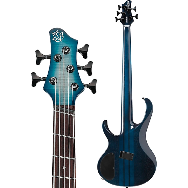 Ibanez BTB705LM 5-String Multi-Scale Electric Bass Guitar Cosmic Blue Starburst Low Gloss 8 Ibanez BTB705LM 5-String Multi-Scale Electric Bass Guitar Cosmic Blue Starburst Low Gloss