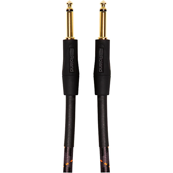 Roland Gold Series 1/4 Straight/Straight Instrument Cable 10 ft. Black