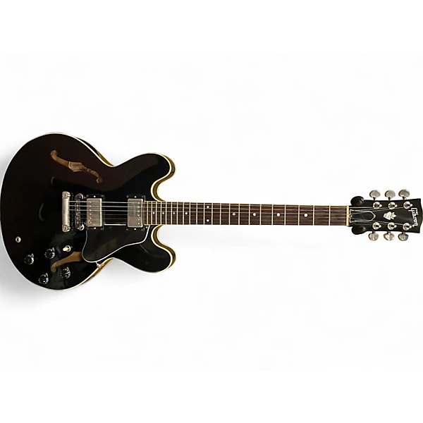 Used 1983 Gibson ES335 DOT Ebony Hollow Body Electric Guitar