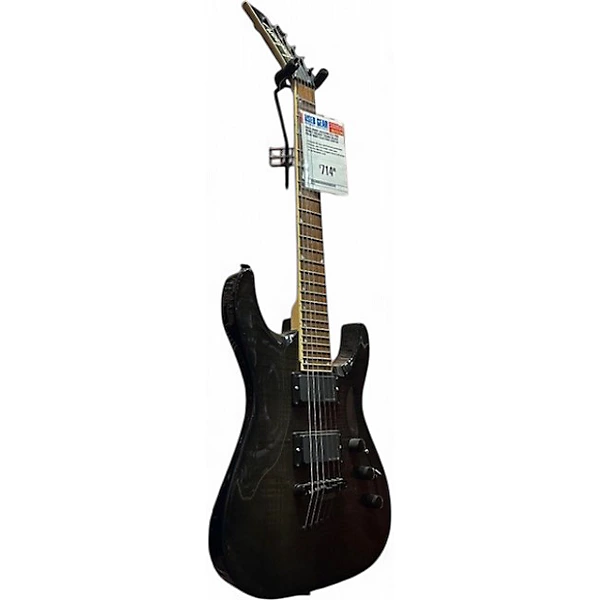 Used 2000s Jackson SL2 Pro Series Soloist Trans Black Solid Body Electric Guitar
