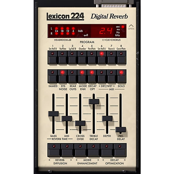 Universal Audio Lexicon 224 Digital Reverb - UADx and UAD-2 Plug-Ins (Mac/Windows)