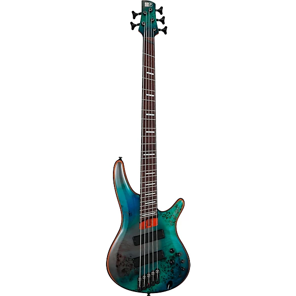 Ibanez Bass Workshop SRMS805 Multi-Scale 5-String Electric Bass Tropical Seafloor 6 Ibanez Bass Workshop SRMS805 Multi-Scale 5-String Electric Bass Tropical Seafloor