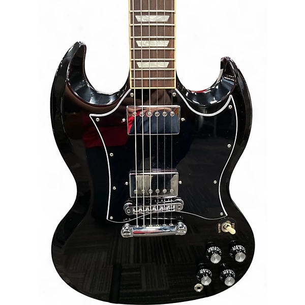 Used Gibson SG Standard Black Solid Body Electric Guitar 4 Used Gibson SG Standard Black Solid Body Electric Guitar