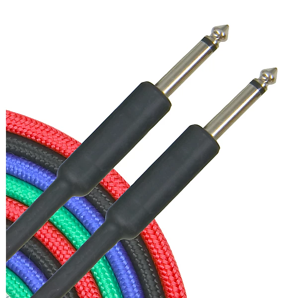 Musician's Gear Braided Instrument Cable 1/4 Black 3 ft.