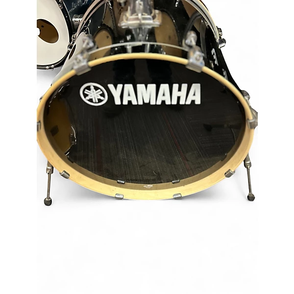 Used Yamaha 5 Piece Stage Custom Black Drum Kit