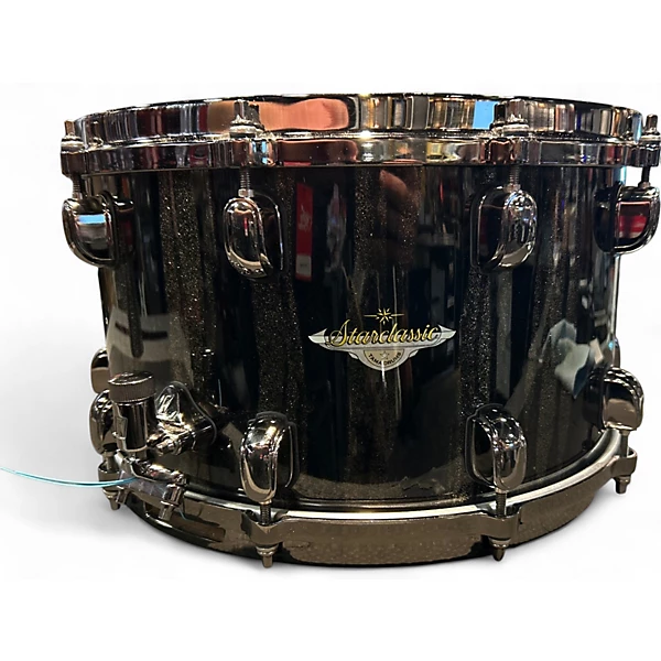 Used TAMA 14X8 STARCALSSIC BLACK CLOUDS & SILVER LINING Drum