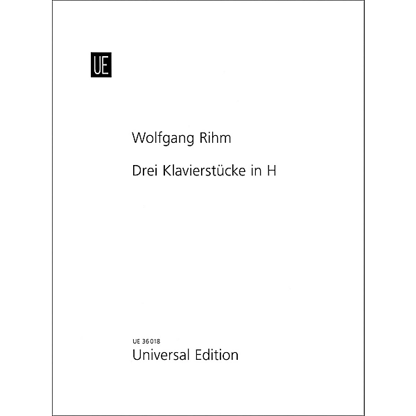 Carl Fischer 3 Piano Pieces In B Book