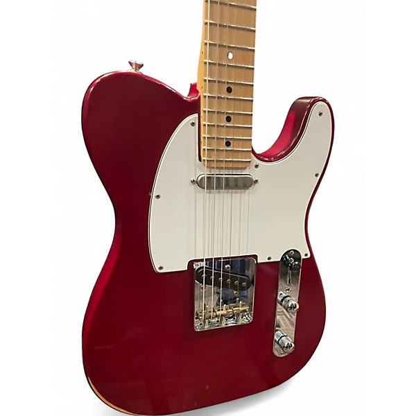 Used Fender Highway One Telecaster Satin Red Solid Body Electric Guitar