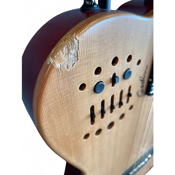 Used Godin Multiac ACS Slim Natural Acoustic Electric Guitar 6 Used Godin Multiac ACS Slim Natural Acoustic Electric Guitar