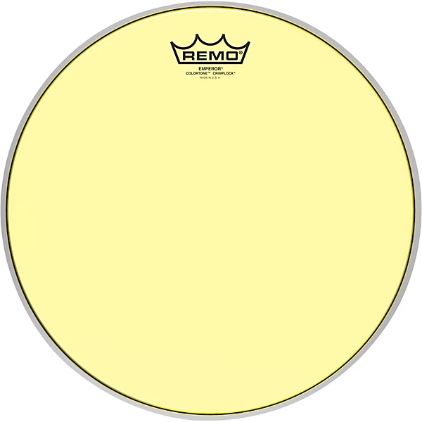 Remo Emperor Colortone Crimplock Yellow Tenor Drum Head 13 in.