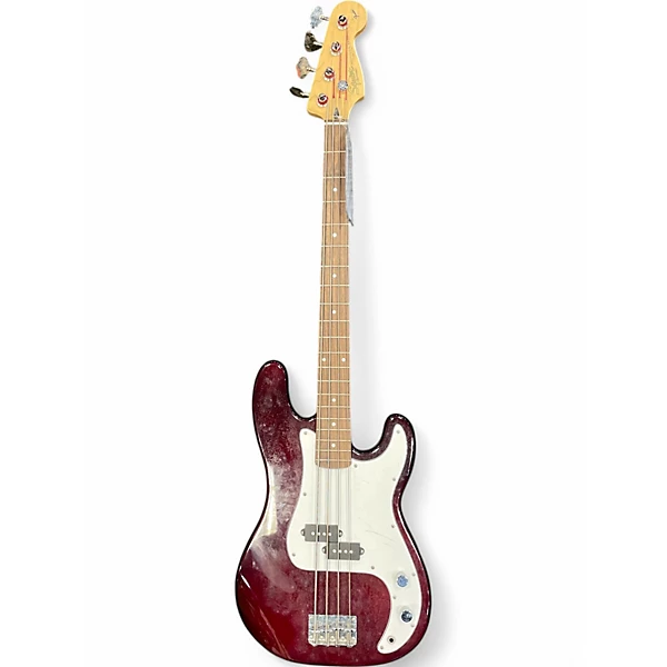 Used Squier precision bass red Electric Bass Guitar