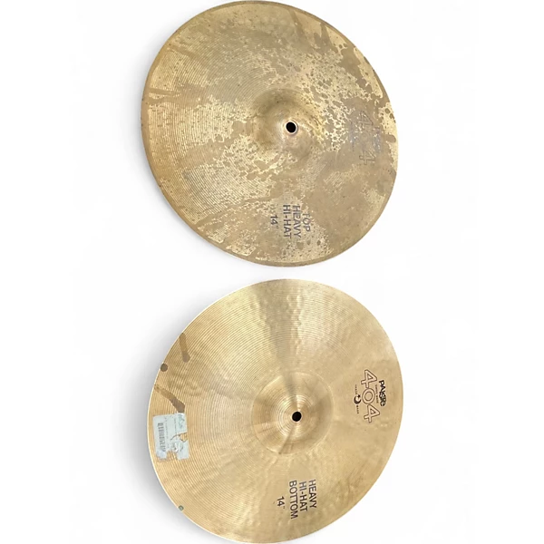 Used Paiste 14in 404 Heavy Pair Cymbal