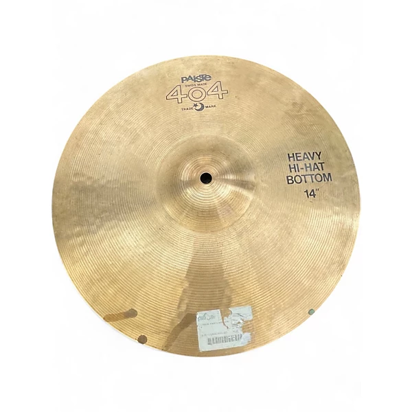Used Paiste 14in 404 Heavy Pair Cymbal 4 Used Paiste 14in 404 Heavy Pair Cymbal