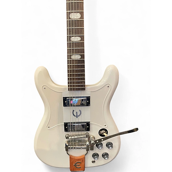 Used Epiphone Crestwood Custom Polaris White Solid Body Electric Guitar