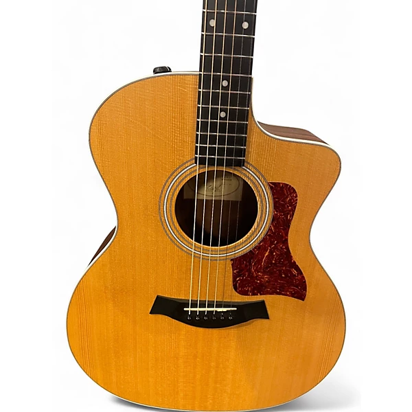 Used Taylor 214CE Natural Acoustic Electric Guitar 6 Used Taylor 214CE Natural Acoustic Electric Guitar