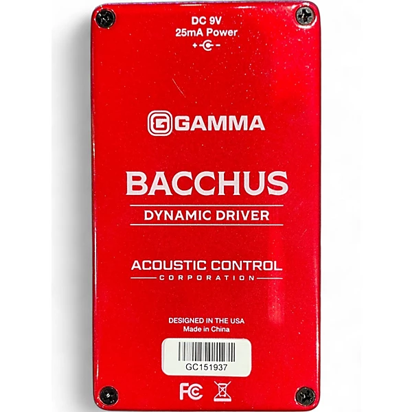 Used GAMMA BACCHUS Dynamic Driver Effect Pedal 8 Used GAMMA BACCHUS Dynamic Driver Effect Pedal