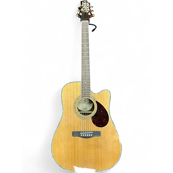 Used Greg Bennett Design by Samick D8CE Natural Acoustic Electric Guitar