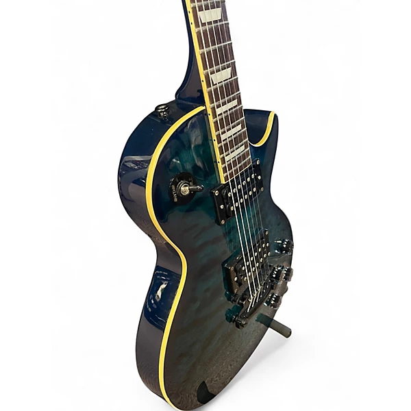 Used Epiphone Les Paul Classic Limited Edition Quilt Blue Burst Solid Body Electric Guitar 8 Used Epiphone Les Paul Classic Limited Edition Quilt Blue Burst Solid Body Electric Guitar