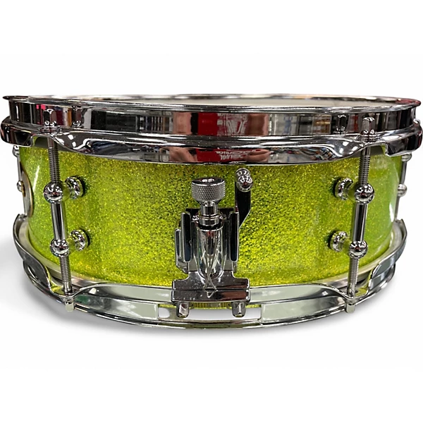 Used Joe Montineri 12X5 SNARE DRUM METALLIC LIME Drum 6 Used Joe Montineri 12X5 SNARE DRUM METALLIC LIME Drum