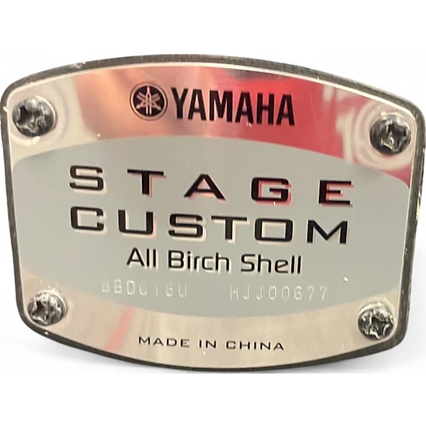 Used Yamaha 3 Piece Stage Custom Black Drum Kit 6 Used Yamaha 3 Piece Stage Custom Black Drum Kit