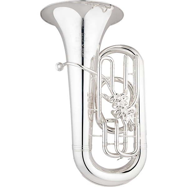 Eastman EBE853 Professional Series 4-Valve 4/4 EEb Tuba Silver Yellow Brass Bell