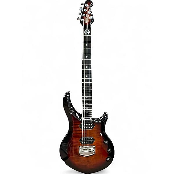 Used 2019 Ernie Ball Music Man Majesty Maple Top Tiger Eye Solid Body Electric Guitar