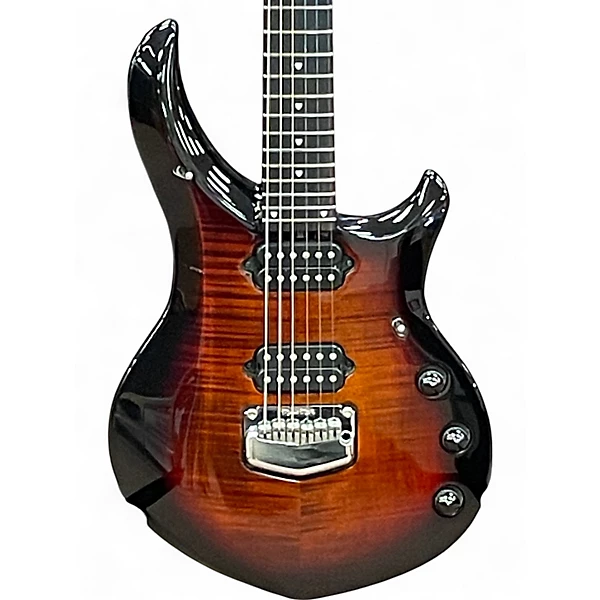 Used 2019 Ernie Ball Music Man Majesty Maple Top Tiger Eye Solid Body Electric Guitar 4 Used 2019 Ernie Ball Music Man Majesty Maple Top Tiger Eye Solid Body Electric Guitar