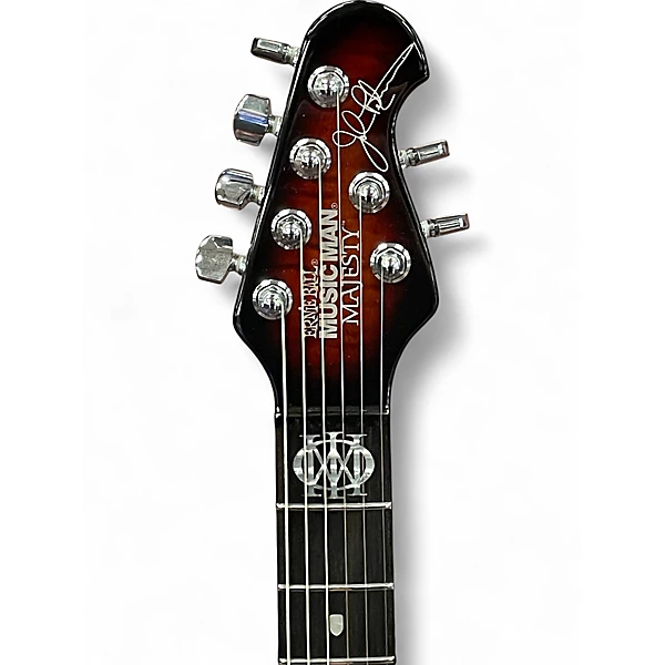 Used 2019 Ernie Ball Music Man Majesty Maple Top Tiger Eye Solid Body Electric Guitar 6 Used 2019 Ernie Ball Music Man Majesty Maple Top Tiger Eye Solid Body Electric Guitar