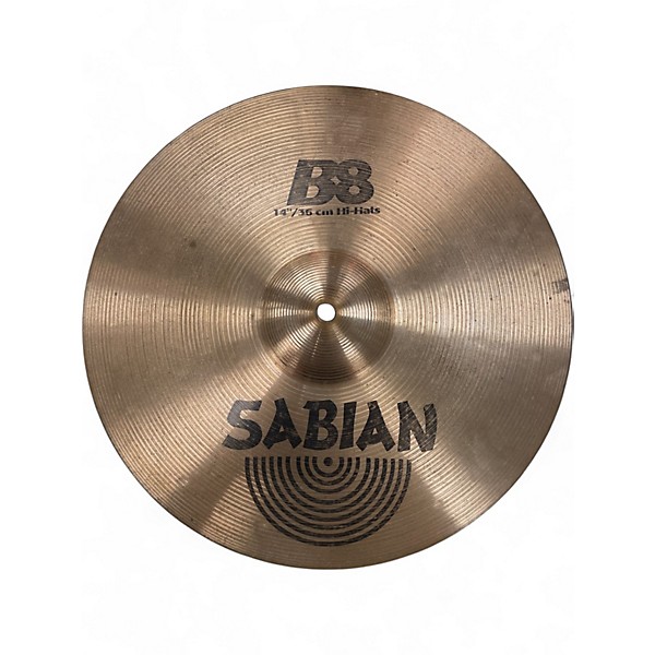 Used 2000s SABIAN 14in B8 Hi Hat Pair Cymbal