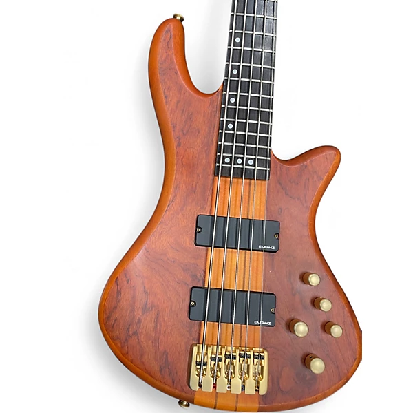 Used Schecter Guitar Research Diamond series Stiletto Studio honey satin Electric Bass Guitar 4 Used Schecter Guitar Research Diamond series Stiletto Studio honey satin Electric Bass Guitar