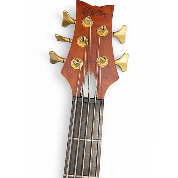 Used Schecter Guitar Research Diamond series Stiletto Studio honey satin Electric Bass Guitar 6 Used Schecter Guitar Research Diamond series Stiletto Studio honey satin Electric Bass Guitar
