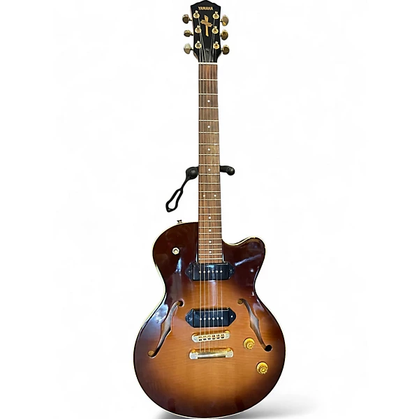 Used Yamaha AEX502 Vintage Sunburst Hollow Body Electric Guitar