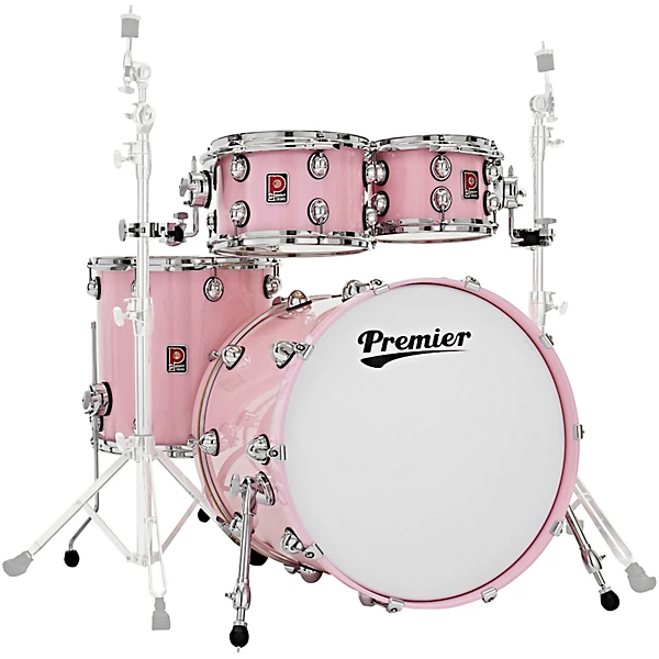 Premier Genista Maple 4-Piece Shell Pack With 22 Bass Drum Pink