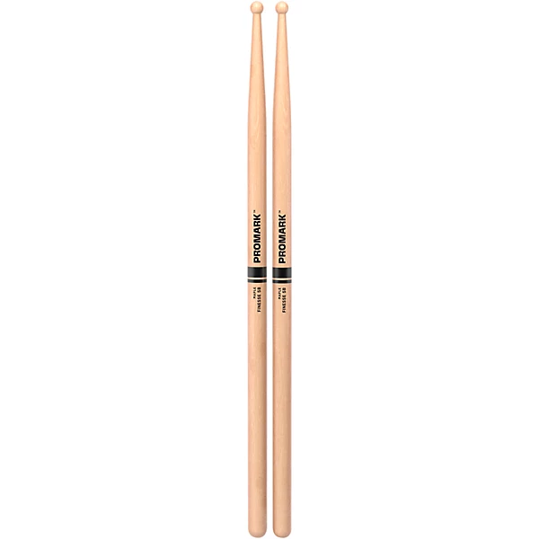Promark Finesse Maple Round Tip Drum Sticks 5B Wood