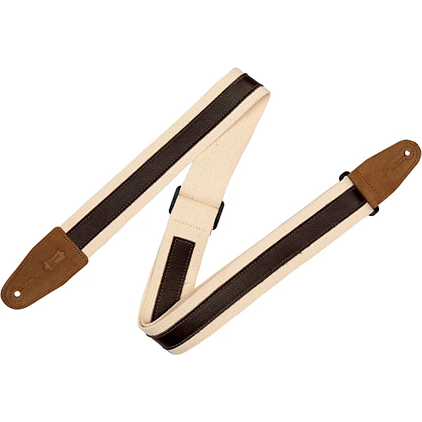 Levy's 2 Cotton Guitar Strap Natural/Brown