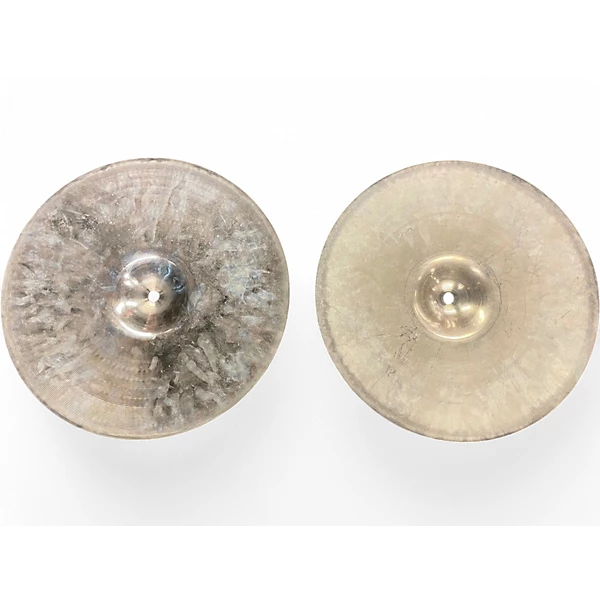 Used Cymbal 14in a custom hi hats Cymbal